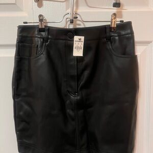 Express Black Mini Skirt